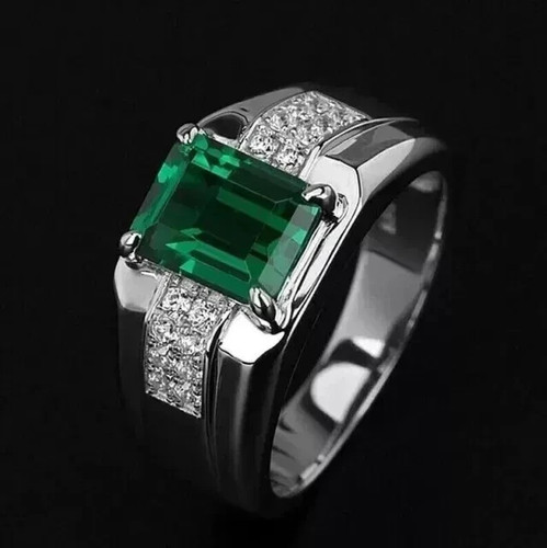 Emerald cut simulated - emerald,
